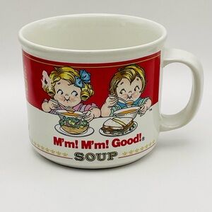 1989 Campbell’s Soup Mug, Campbell Kids,
M’m! M’m! Good! Soup, Made in Korea